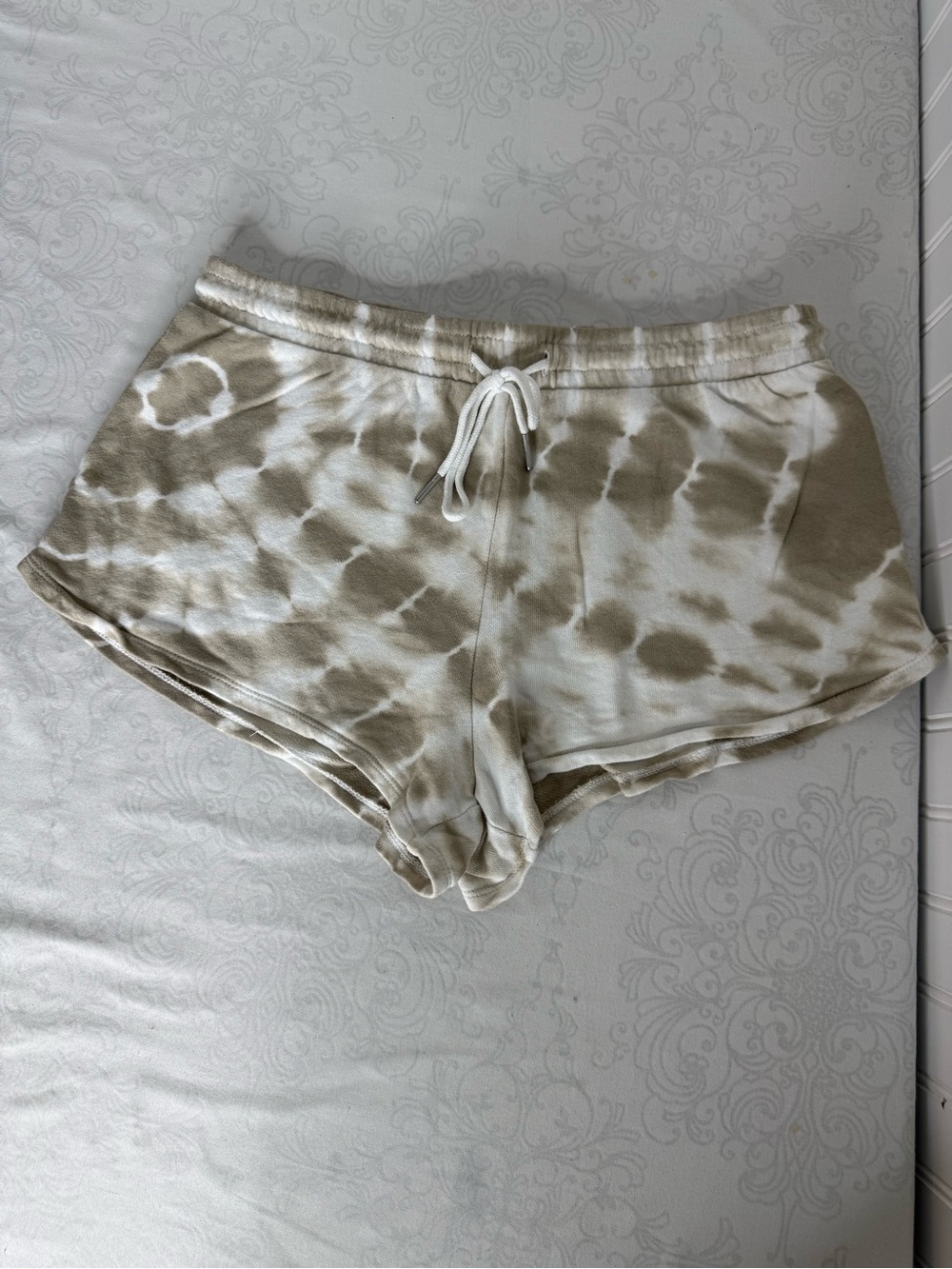 Z Supply Taupe Tie Dye Drawstring Shorts Size Small